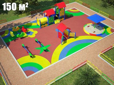 Площадка для детского сада Торуда-3 (10х15 м)